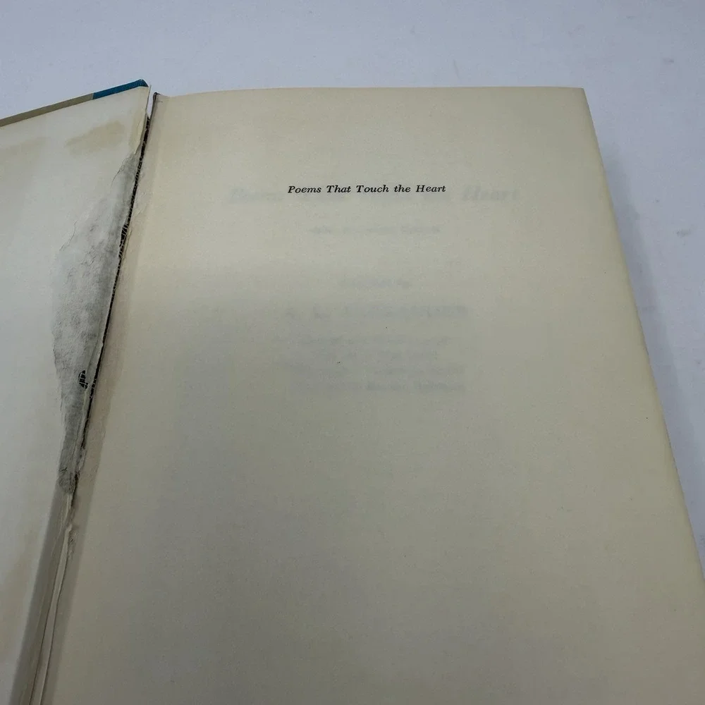 Poems That Touch the Heart A. L. Alexander Hardcover Enlarged Ed Doubleday 1956
